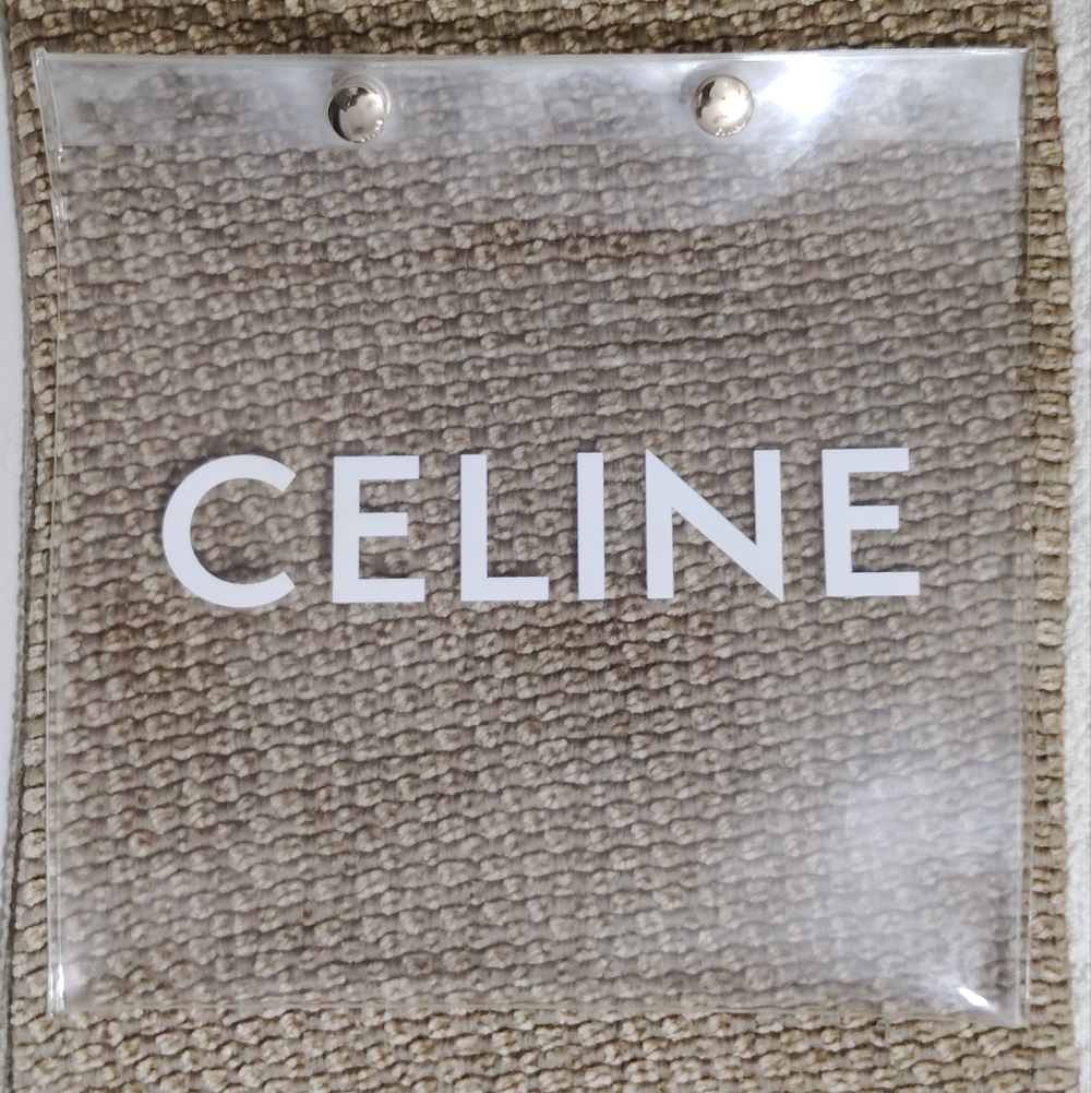 Celine Clear PVC/ Plastic Pouch 8" x 8" - Picture 2 of 8